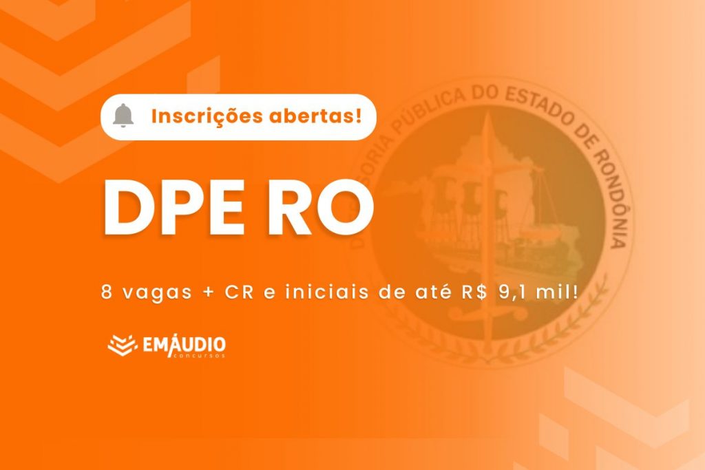 Inscrições abertas DPE RO
