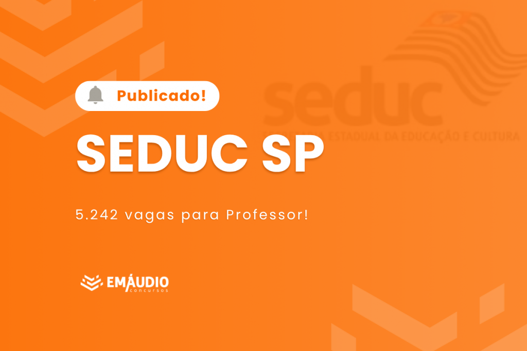 Edital publicado SEDUC SP