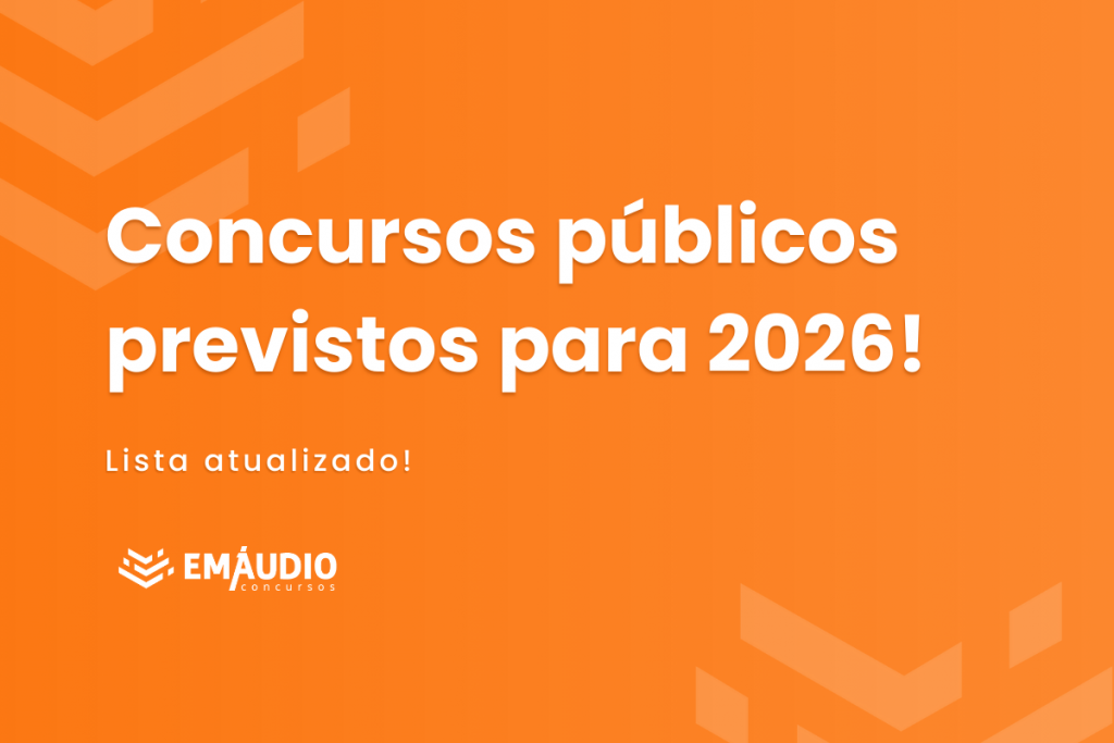 Concursos públicos previstos para 2026